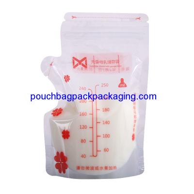 China Breast milk storage bag pack 120 x 180 + 60 mm, popular breast milk storage pouch pack for sale