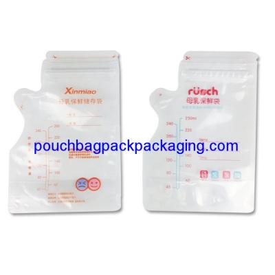 China 120 x 180 + 60 mm breast milk storage bag pack 250ml with thermal sensor from manufacturer for sale