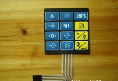 China Rigid Tactile Membrane Keyboard , PET Membrane Switch Keypad for sale