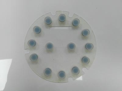 China Almofada de borracha do botão de interruptor do painel da membrana do silicone translúcido do projeto simples à venda