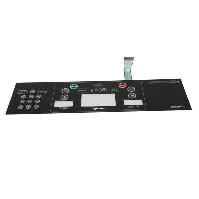 China One Key Flexible Membrane Switch Control Panel With LED Light / Silk Screen Print for sale