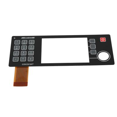 China Flexible Membrane Switch Keyboard With Texture Surface Customized Size for sale