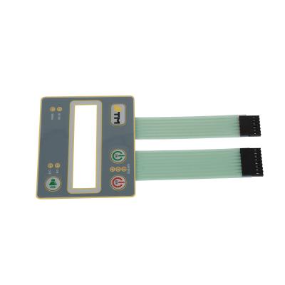 China Embossed Tactile Push Button Membrane Switch Panel With Silk Screen Printing for sale