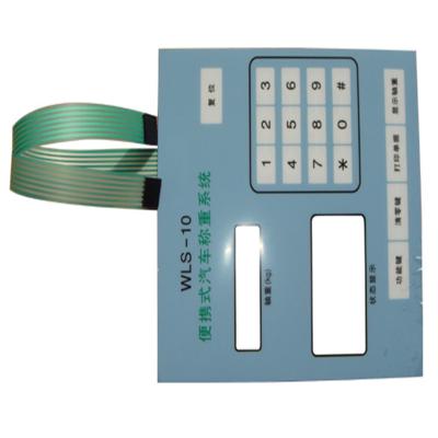 China Interruptores de membrana impermeables táctiles modificados para requisitos particulares del botón para la maquinaria industrial del control en venta