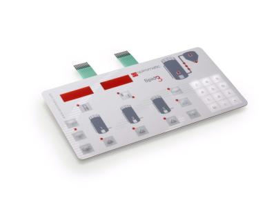China Flexible Tactile Membrane Switch Keypads With Double Circuits Layer And Static Grid for sale