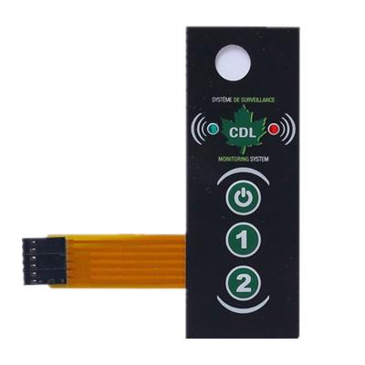 China Abóbada de gravação do metal do interruptor de controle 4-LEG com diodo emissor de luz encaixado à venda