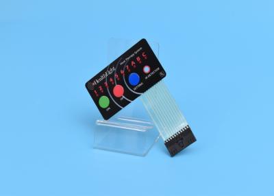 Chine Multicolore tactile de relief de commutateur de contact de membrane imprimé avec la LED à vendre
