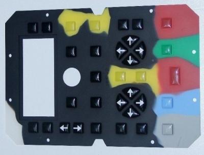 China Teclado de borracha flexível do interruptor de membrana do multi botão para o painel de controle à venda