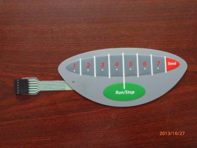 China Multi-Keys Flexible Tactile Membrane Switch , Thin-Film Switch Waterproof Membrane for sale
