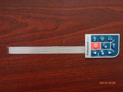 China Interruptor de membrana táctil flexible del circuito impreso con la ventana clara, teledirigida en venta