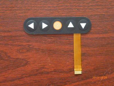 China Waterproof Textured PC Flexible Metal Dome Membrane Switch Flat Type 0.05mm - 0.3mm for sale