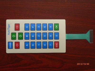 Chine Panneau fait sur commande imperméable de contact à membrane de clavier avec graver/écran en soie imprimés à vendre