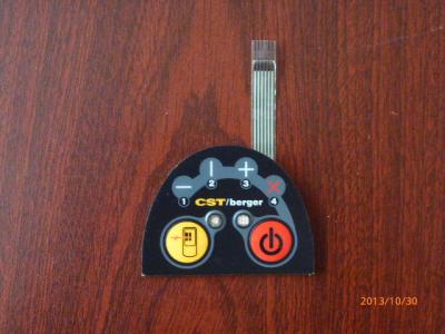 China Embossed PC Flexible Membrane Touch Switch 100MΩ Insulation Resistance for sale