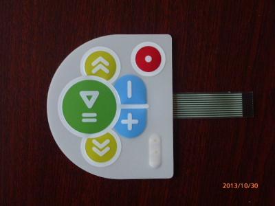 China Flexible Dull Polish Membrane Switch Keyboard For Electronic Reading Machine for sale