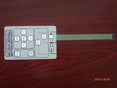 中国 薄膜 3m の付着力の単一の膜スイッチ、浮彫りにされた膜のキー スイッチ 販売のため