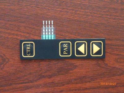中国 産業コントローラーの膜スイッチ キーパッド/適用範囲が広いリモート・コントロール パネル 販売のため