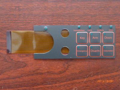 China Customized Push Button Touch Screen Keyboard Membrane Switch 0.05mm - 1.0mm for sale