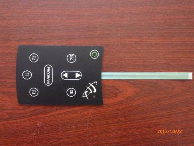 China PC Waterproof Embossed Flexible Membrane Switch Overlay For Air Conditioner for sale