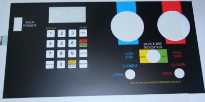 China Custom PC Silicone Rubber Membrane Switch Keypad Touch Panel Sticker for sale