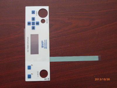 China El telclado numérico impermeable del interruptor del panel de la membrana de la pantalla táctil cubrió con el pegamento de 3M en venta