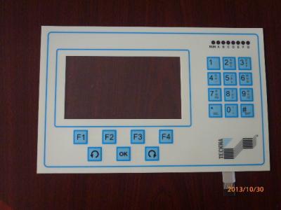 China Electrical 19 keys Dull Polish Flexible Membrane Switch Touch Panel with LCD Screen for sale