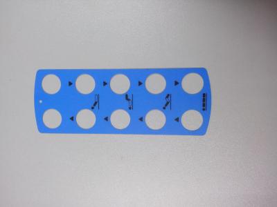 China Prenda impermeable auta-adhesivo azul del interruptor de membrana del botón para el control remoto en venta