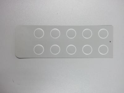 China Embossed Concave Convex Membrane Control Panel With 3M Adhesive , Customized for sale