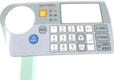 China Flat Flexible Printed FPC Circuit Membrane Touch Switch With Embossed Keys for sale