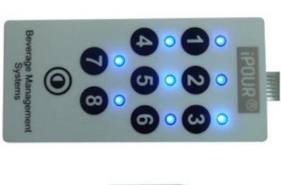 China Matte / Gloss PC LED Keypad Membrane Switch With Touch Panel And EL Backlight for sale