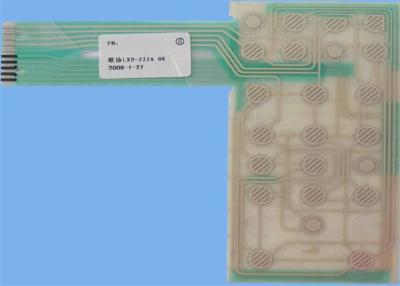 China Flexible 2 Layer Custom Printed Circuit Board PCB for Tactile Membrane Switch for sale