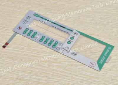 China 50VDC 100mA Tactile Membrane Control Panel With Carbon Shielding Grid Layer for sale
