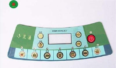 China Concave-Convex Waterproof Graphic Panel Overlay Membrane Keypad With 3M Adhesive for sale