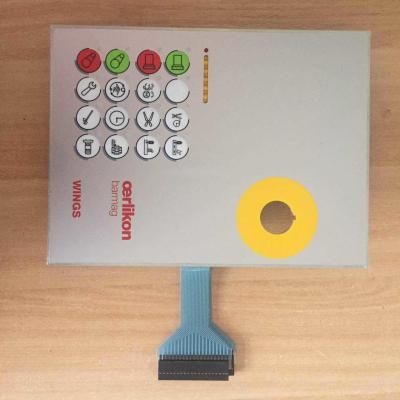 China Impresión de seda/Digitaces que imprimen el interruptor de membrana del botón con 3M Adhesive en venta