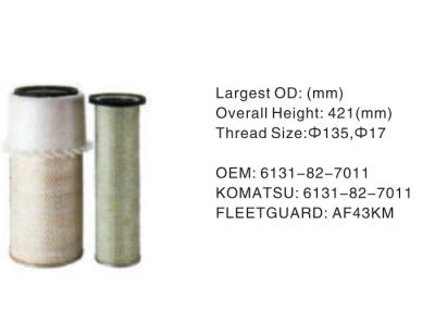 China High performance Hydraulic Oil Filter Assembly 6131-82-7011 Overall Height 421mm wholesale manufacuture for sale
