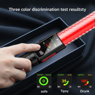 China High Sensitivity Accurate Alcohol Breath Tester Preventing False Blowing Red Baton Breathalyzer for sale