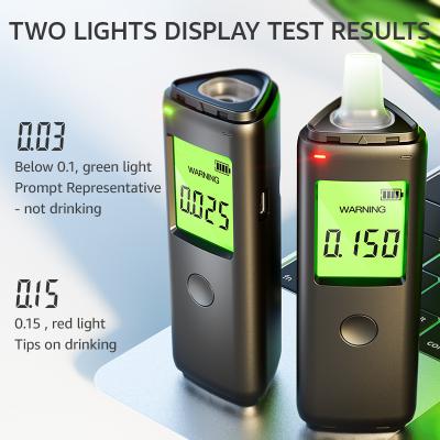 China Black keychain Alcohol Breathalyzer Dustproof Home Alcohol Breathalyzer Tester for sale