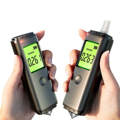 China Black Personal Home Blood Alcohol Tester With Rechargeable Lithium Battery for sale