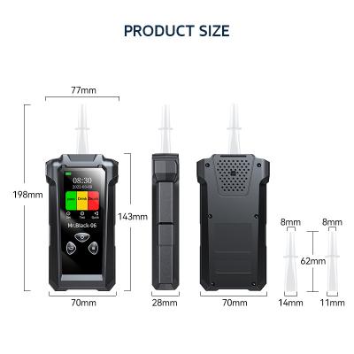 China High Precision Police Alcohol Breathalyzer Multi Language Multi Unit With Fuel Cell Sensors for sale