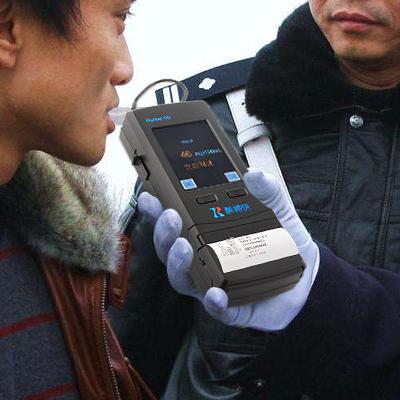 China High Sensitivity Alcohol Breathing Analyzer Machine With Embedded Printer for sale