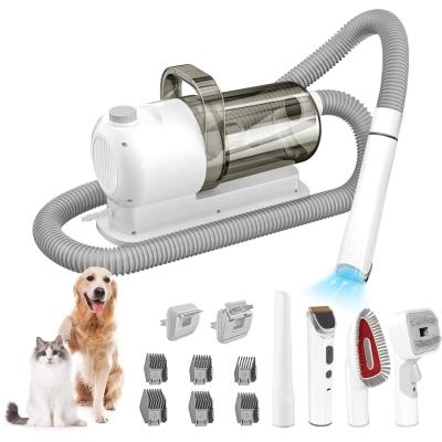 China 65dB Noise Pet Grooming Kit with Electric Pet Hair Vacuum Clipper Cleaner at 110-220V for sale