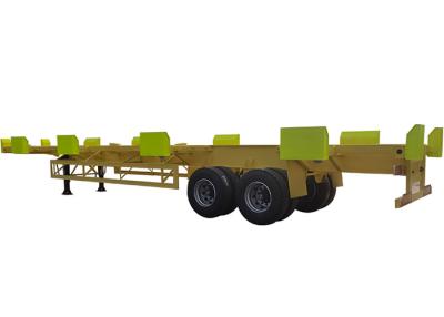 China 2axle 20FT Skeleton Container Semi Trailer 40FT Slider Container for sale