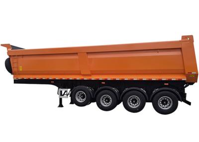 Cina U modella la tonnellata posteriore 45 dell'asse 50 di Tipper Truck Trailer 4 cubica in vendita