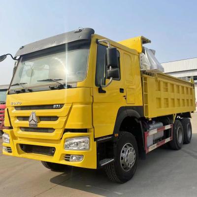 China Howo Used Tipper Dump Truck For Africa HW76 Cab à venda