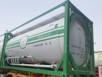 중국 ISO 벌크 시멘트 탱크 컨테이너 LSXC 27m3 BV는 20ft를 증명했습니다 판매용
