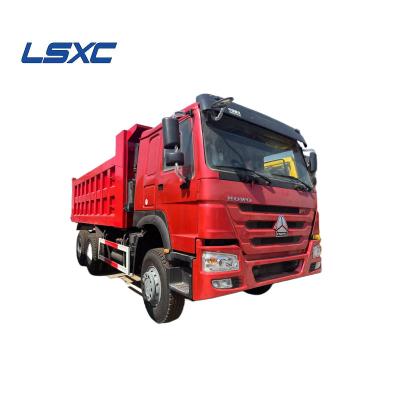 중국 중국 공급자 자갈 모래 광석 Howo 6x4 사용 된 덤프 트럭 10 바퀴 375 hp 사용 된 덤퍼 트럭 판매용