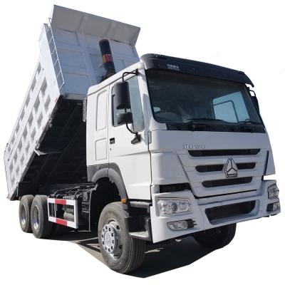 China Sinotruk HOWO Used Tri Axle Dump Trucks 6x4  Used Tipper Trucks 375HP for sale