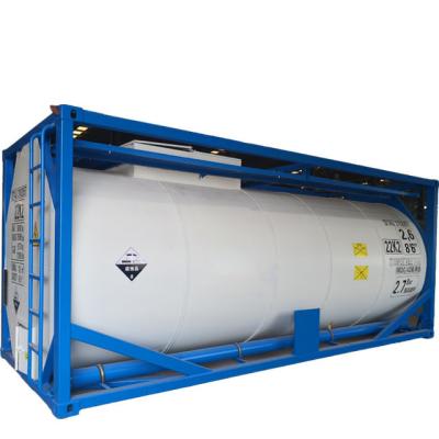 China ISO Carbon Steel PE Lined Chemical Tank Container Portable Storage Tank Container For Sale for sale