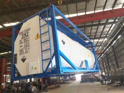 China Q235B ISO Liquid Tank Container IMDG Chemical T75 Cryogenic Tank for sale
