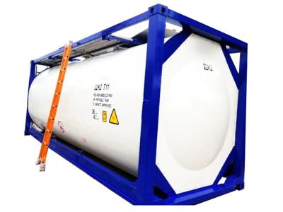 China Factory price SS316 20 feet 21-26CBM CIMC T3 T4 T11 T14 ASME standard ISO liquid food transportation tank container for sale