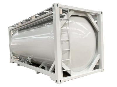 中国 52CBM ISOのバルク液体の容器は20フィート石炭プラスターのための容器輸送をタンクに入れ 販売のため